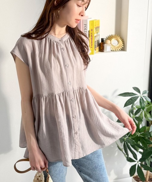 薄紗短袖襯衫【JT038】