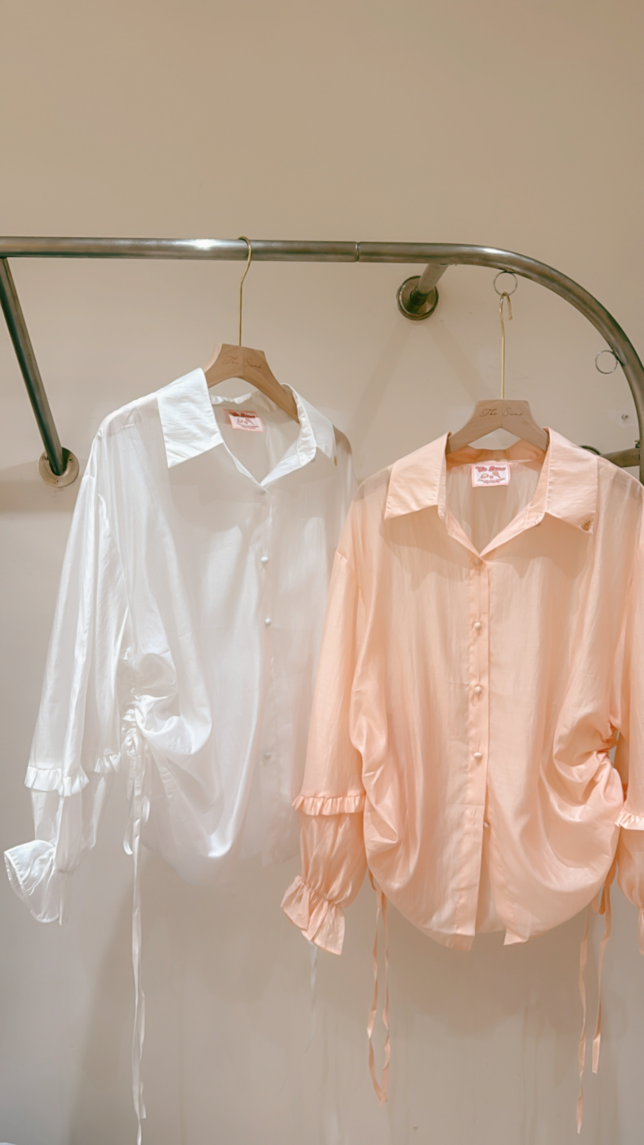 ♥︎TheSand自訂款 - 珠光束束繩防晒衣