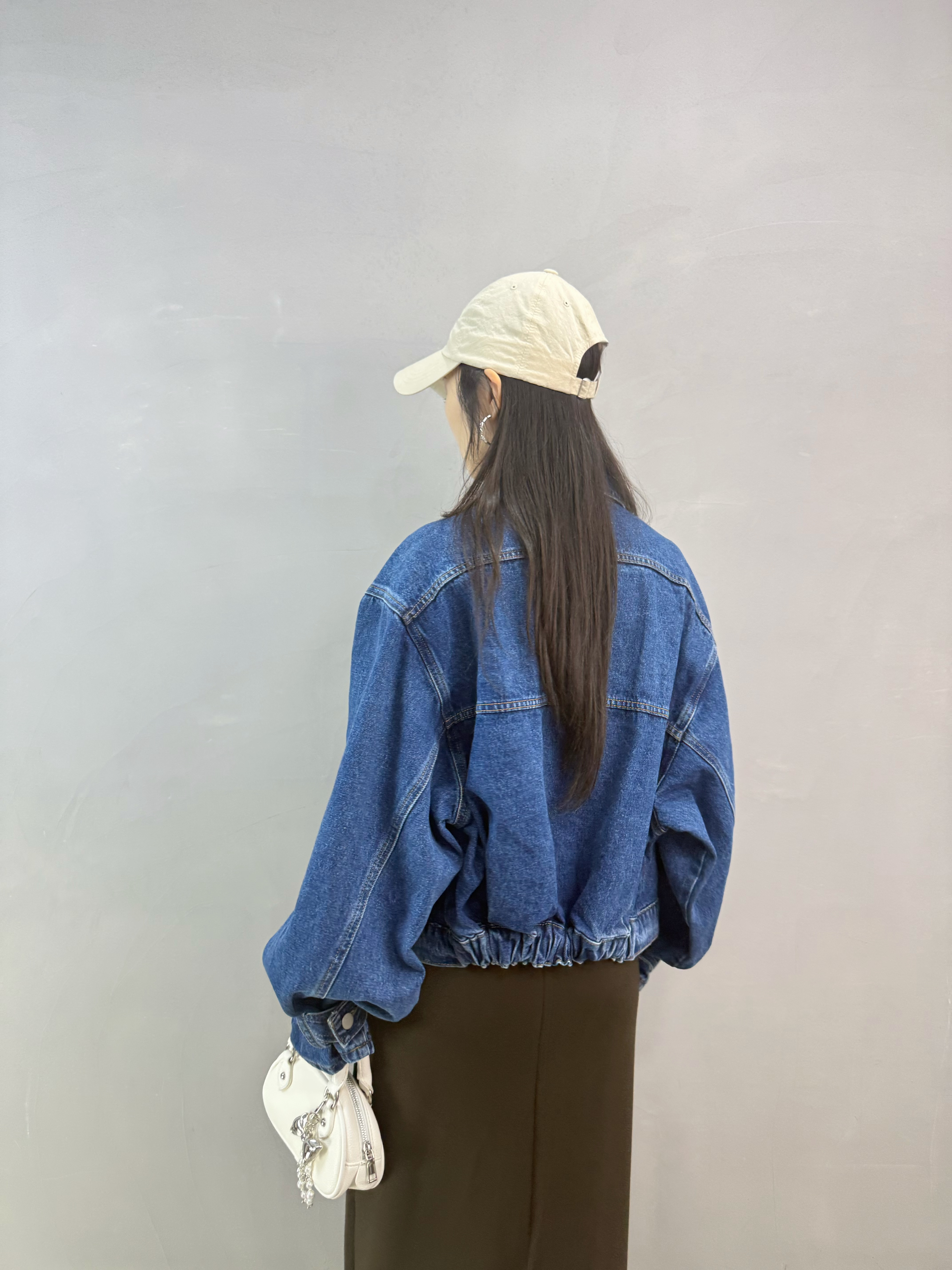 D14 束袖牛仔褸