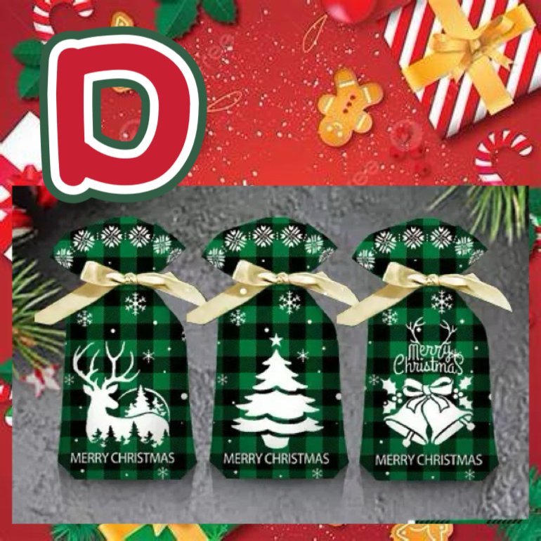 🌟預售🌟 聖誕禮物抽繩袋（混合款，1包共48-50個）