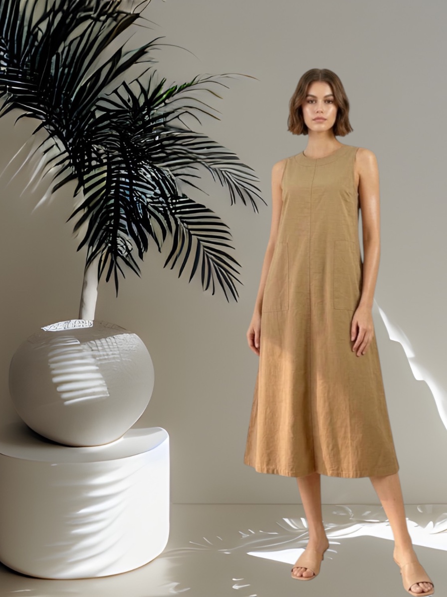 W80006 - Column Dress