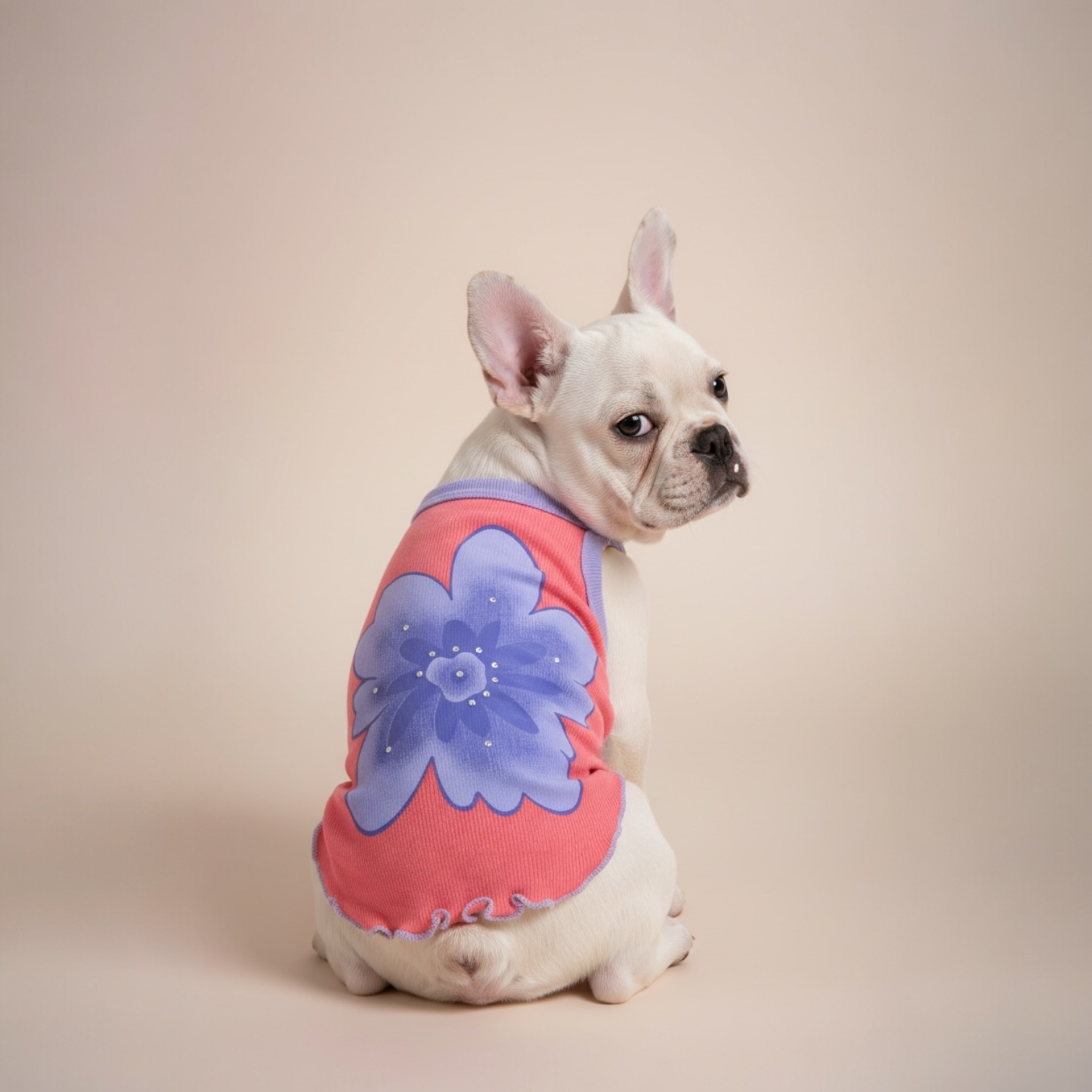 S453R 大花閃石吊帶背心 紅色 Lillian Tank - Red