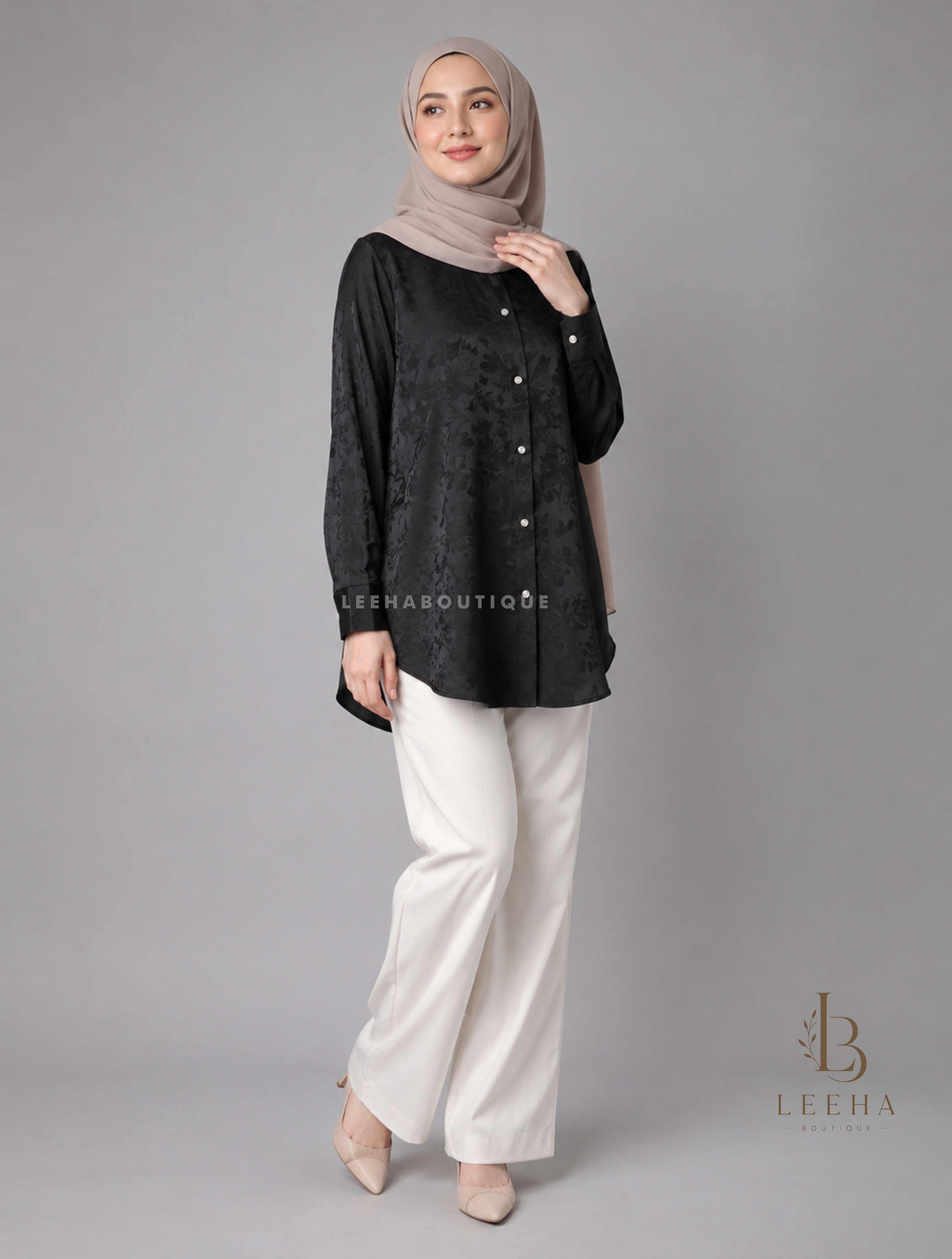 LAURA BLOUSE SATIN