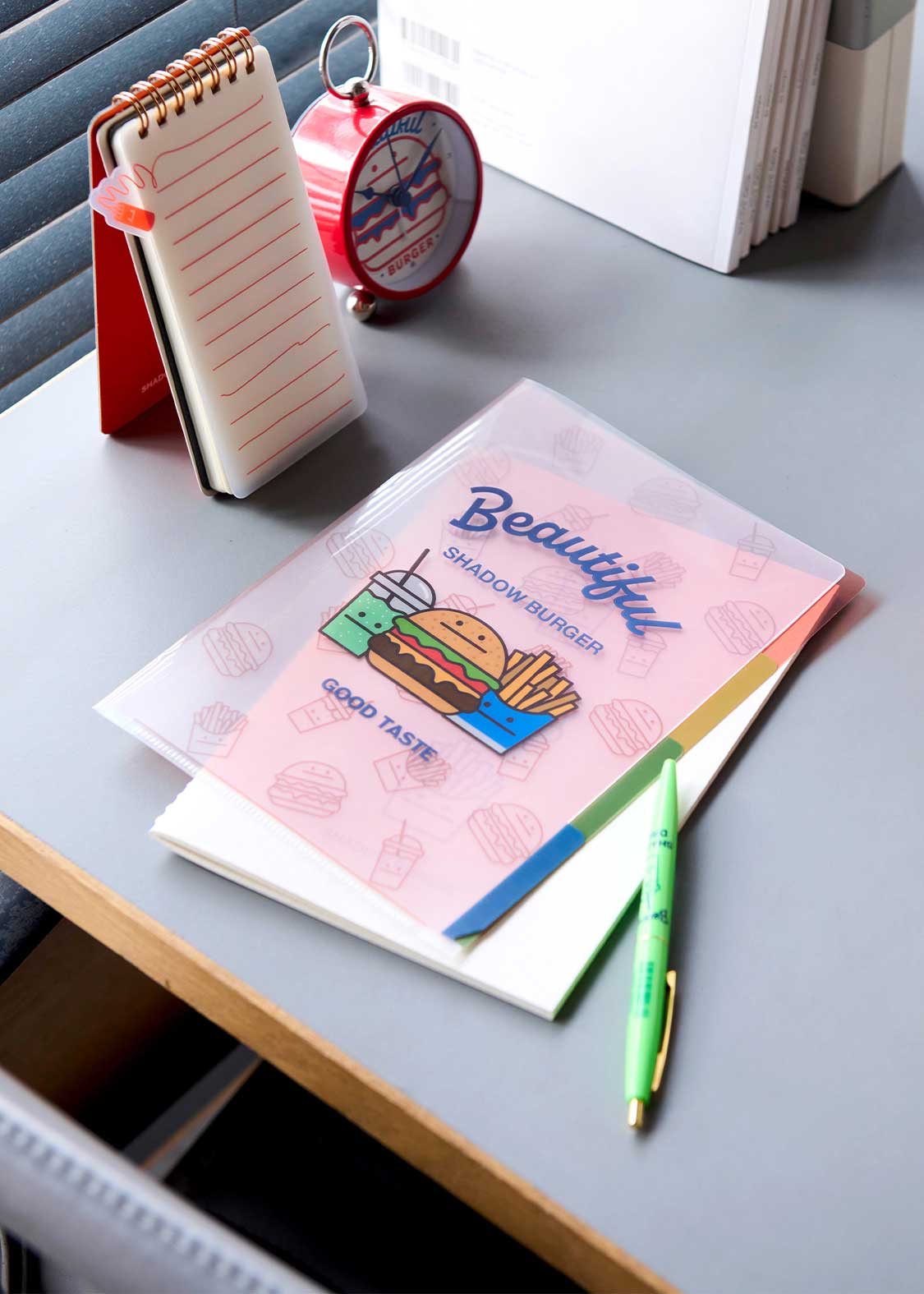 📦訂購 日本限定 graniph Beautiful Shadow A5 File 三層袋透明文件夾 