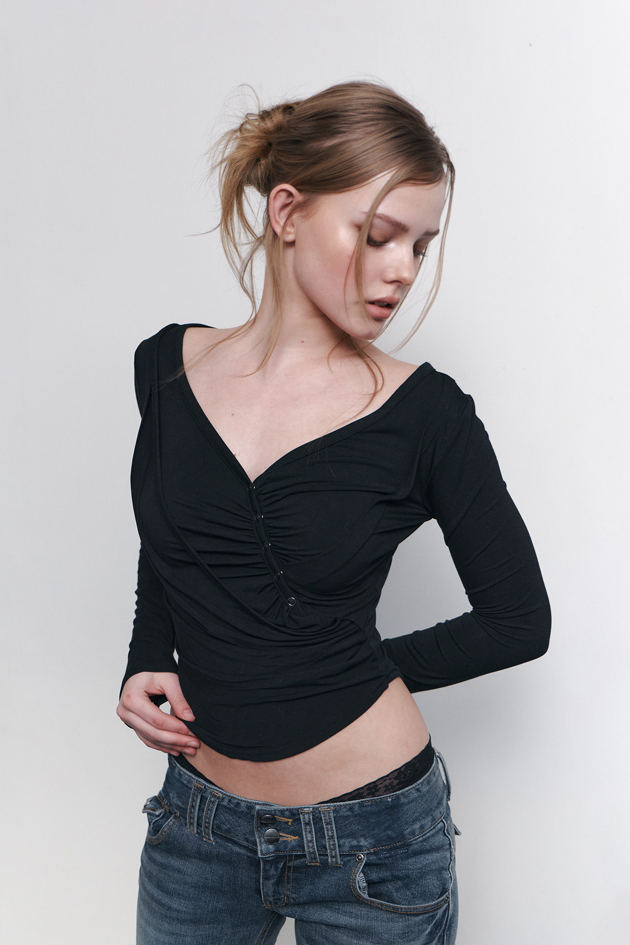 pleaseNOFOLLOW - Deba Long Sleeve Top (Black)
