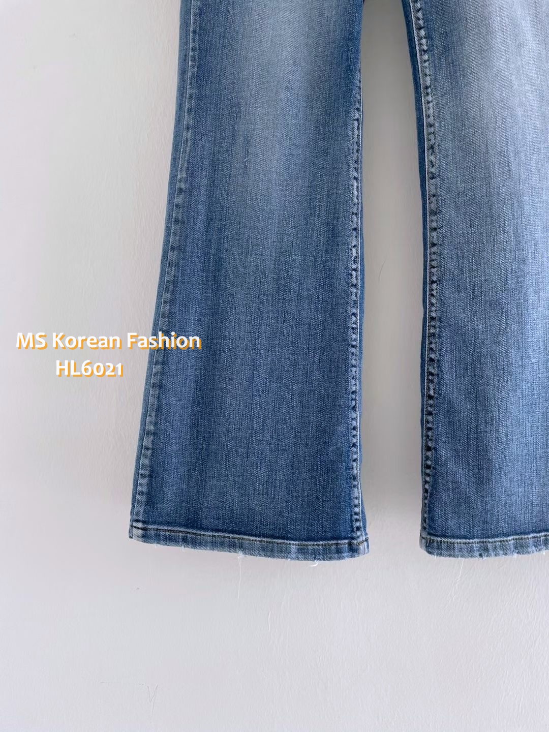 HL6021 韓國🌼Howluk高腰雙鈕喇叭牛