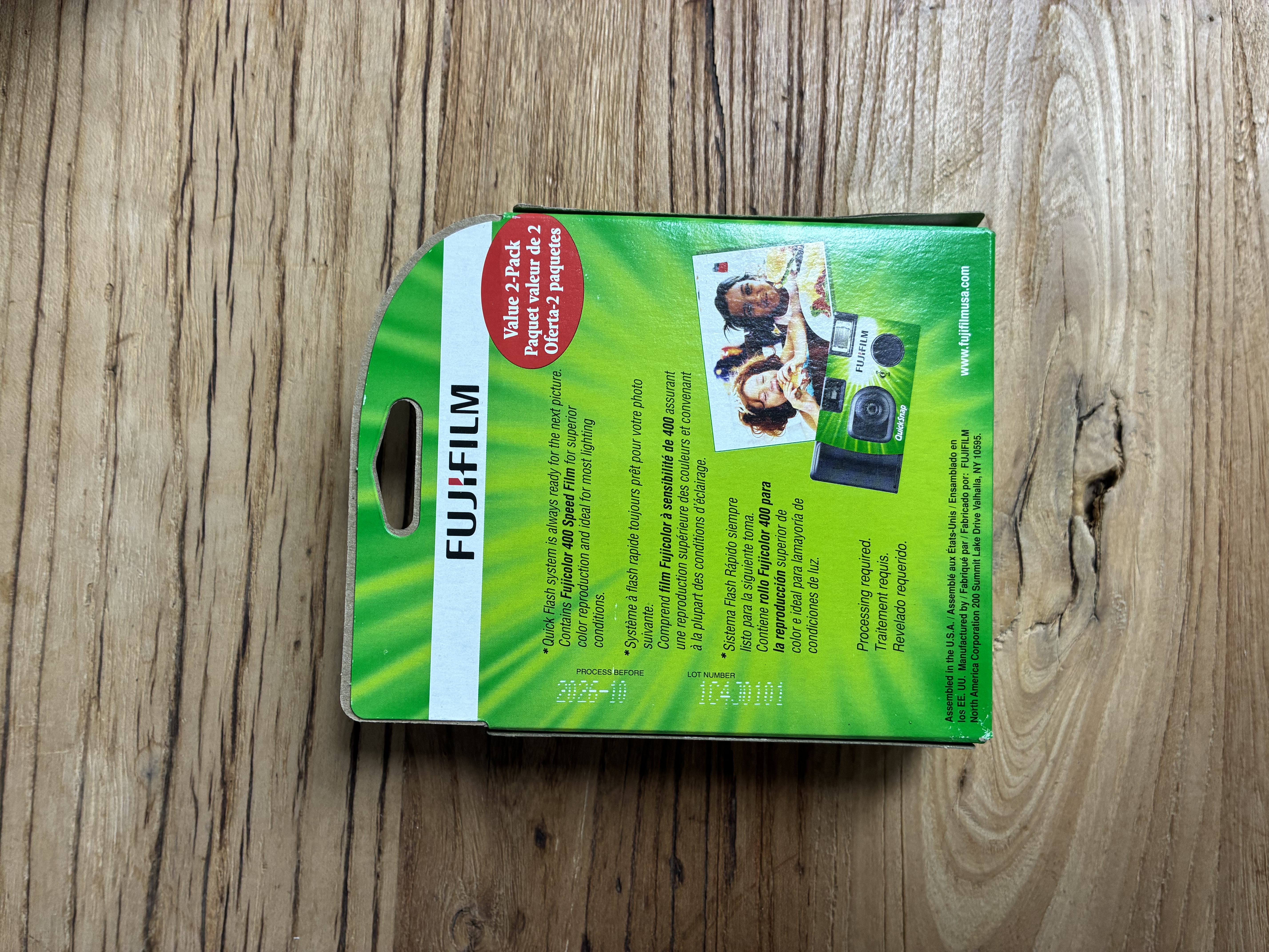 Fujifilm QuickSnap Flash Camera 一次性菲林相機 （兩機裝）