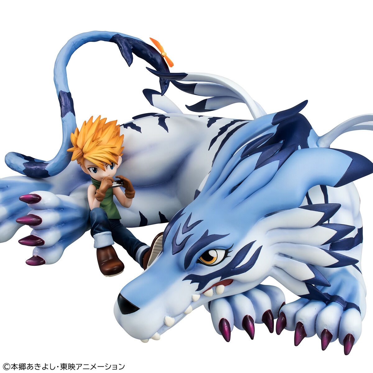 (預訂訂金 $300) (總價 $940) (魂限) MegaHouse GEM 數碼暴龍大冒險 加魯魯獸 & 石田大和 (再版) (行版) G.E.M. Digimon Adventure Garurumon & Yamato