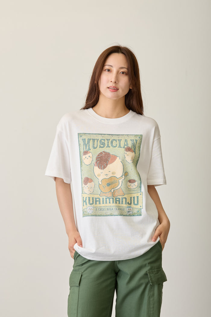 日本預訂📍日本栗子饅頭彈結他圖案短袖Tee 不包郵 9/10日本開售