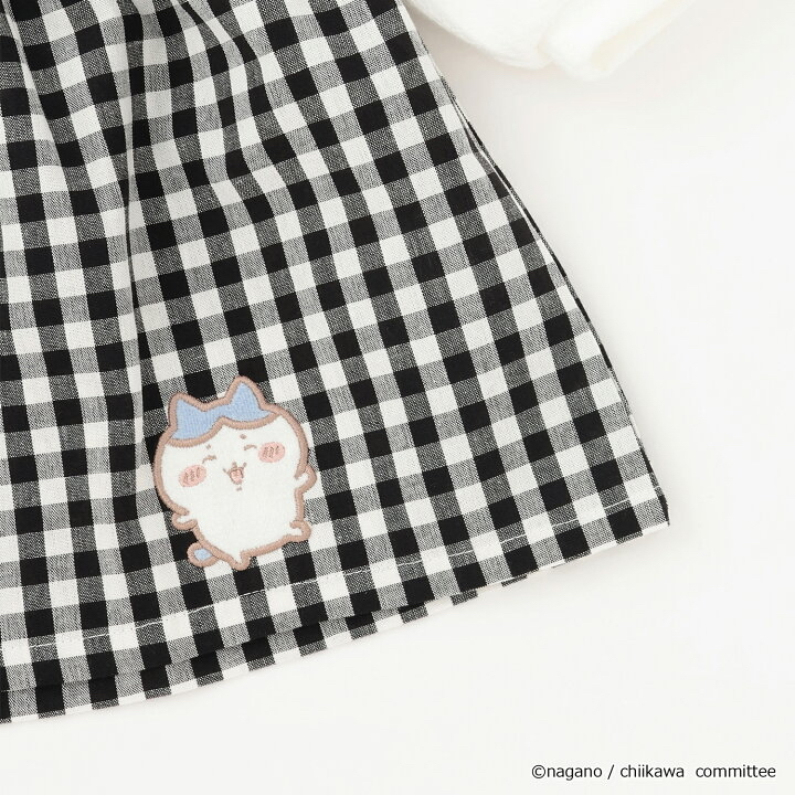 🇯🇵預訂 日本直送🇯🇵 Petit Main x Chiikawa系列兩色人物刺繡貼花拼接翻領長袖連身裙