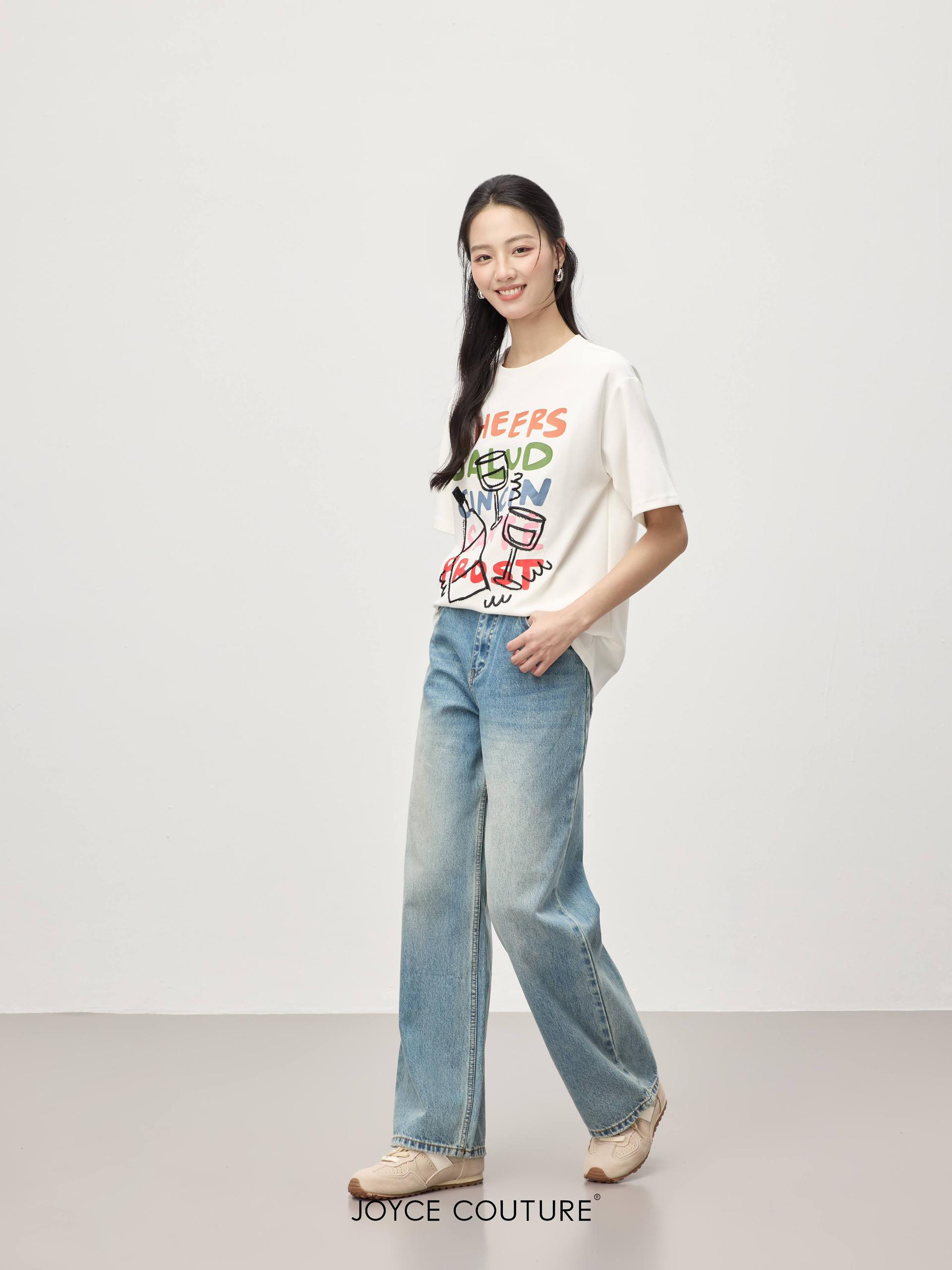 直筒水洗牛仔裤 P0691