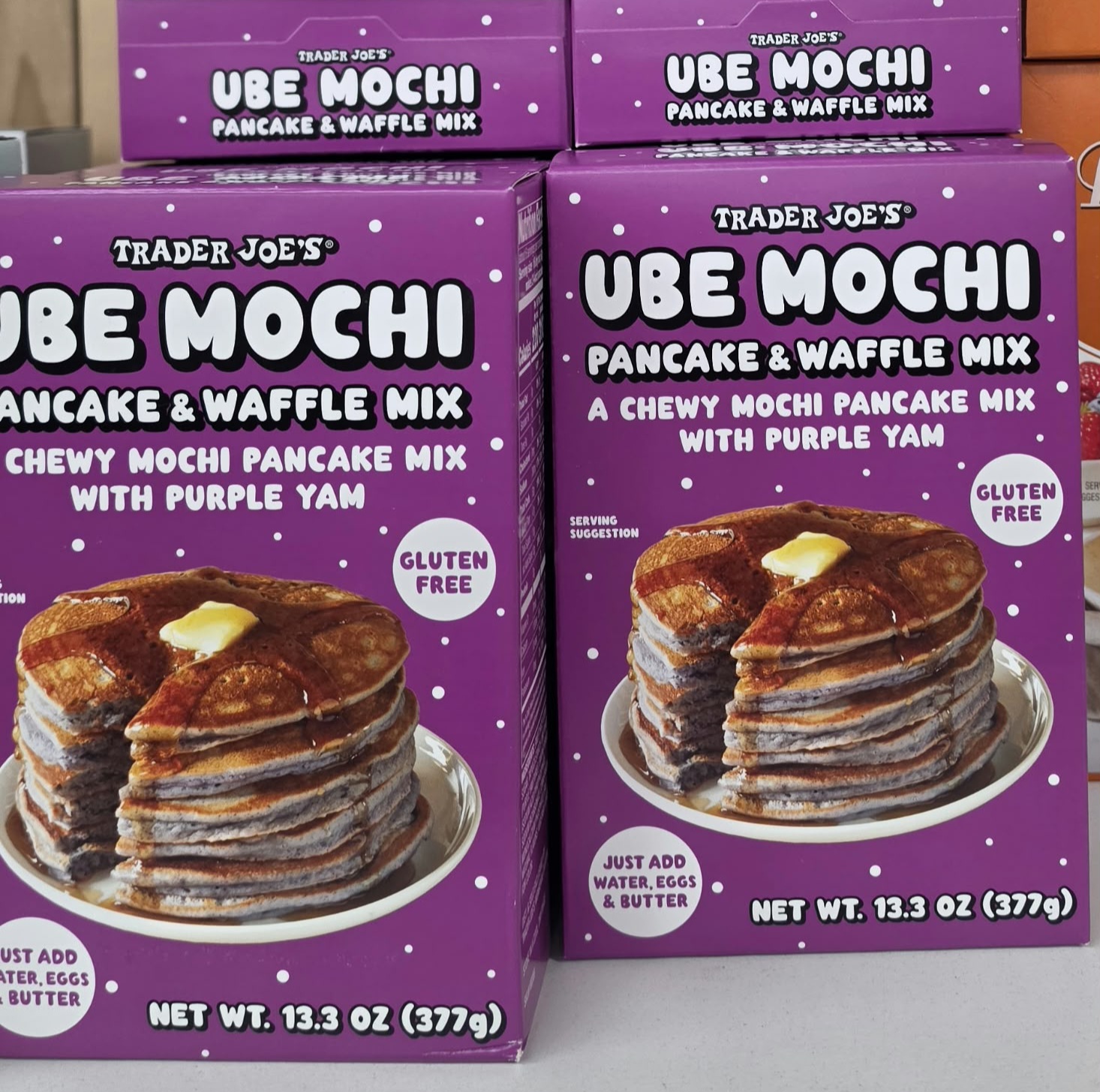 Trader Joe's Ube Mochi Pancake & Waffle Mix