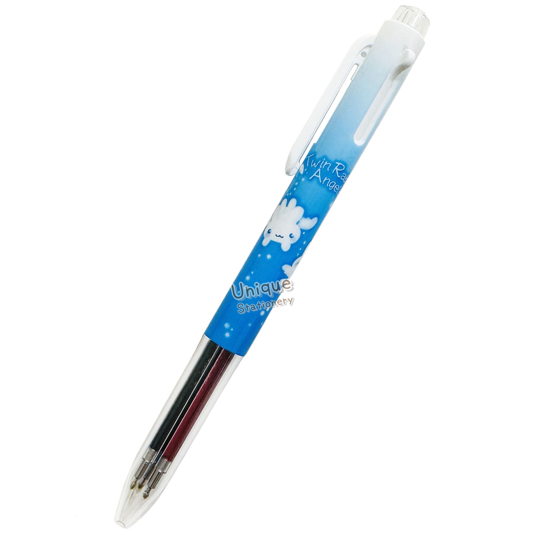 現貨｜San-X Twin Rabbit Angels 雙兔天使 日本製 Pentel EnerGel 0.5mm 3色啫喱筆 (PR16201)