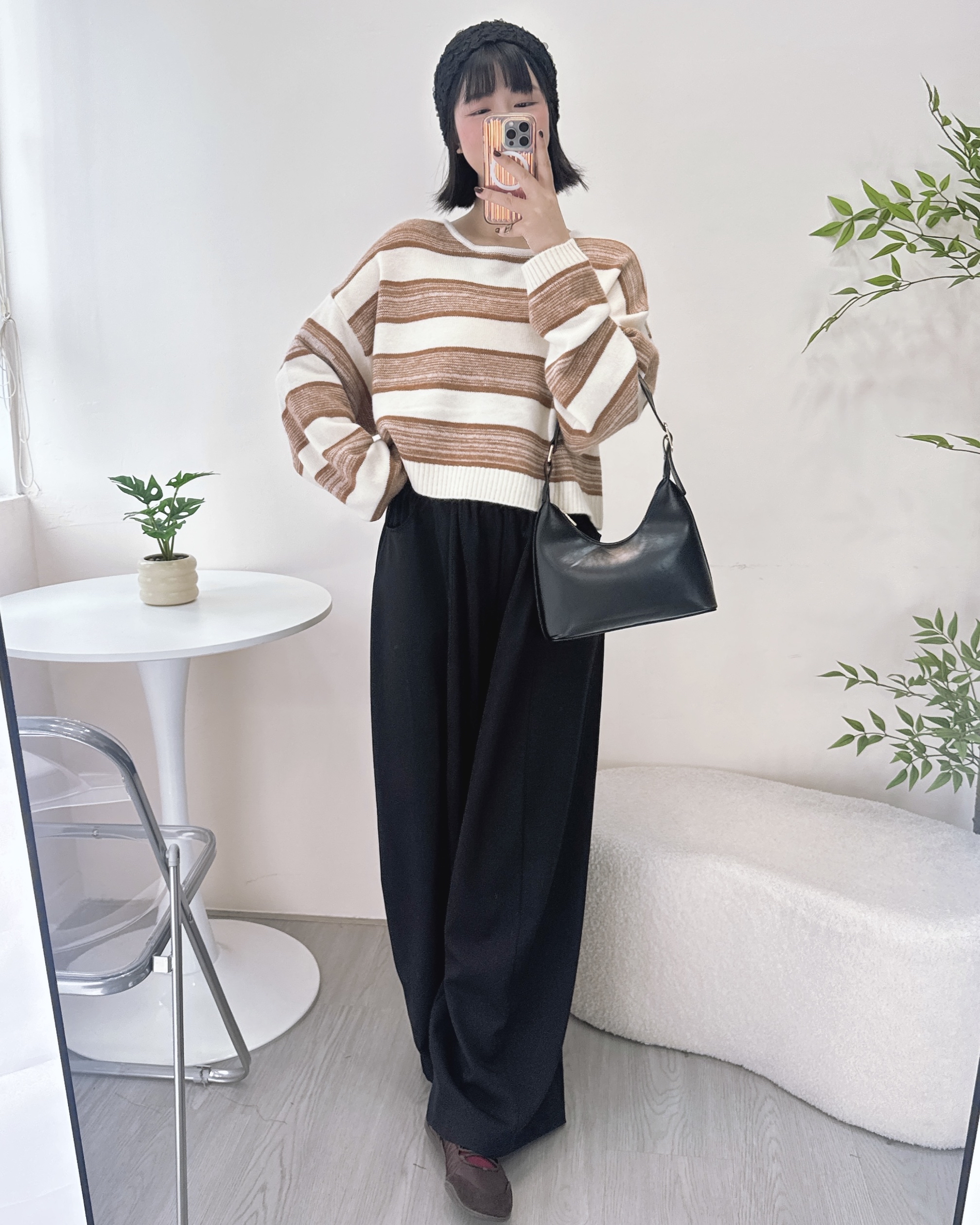 超顯瘦百搭慵懶西褲 2色