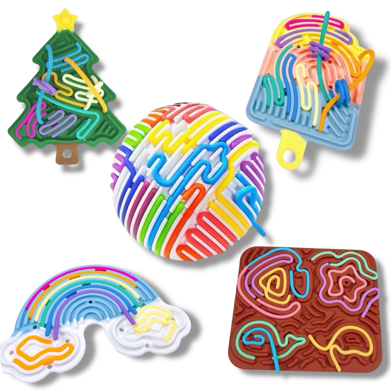 感官繞繩膠板（包括12條膠條）