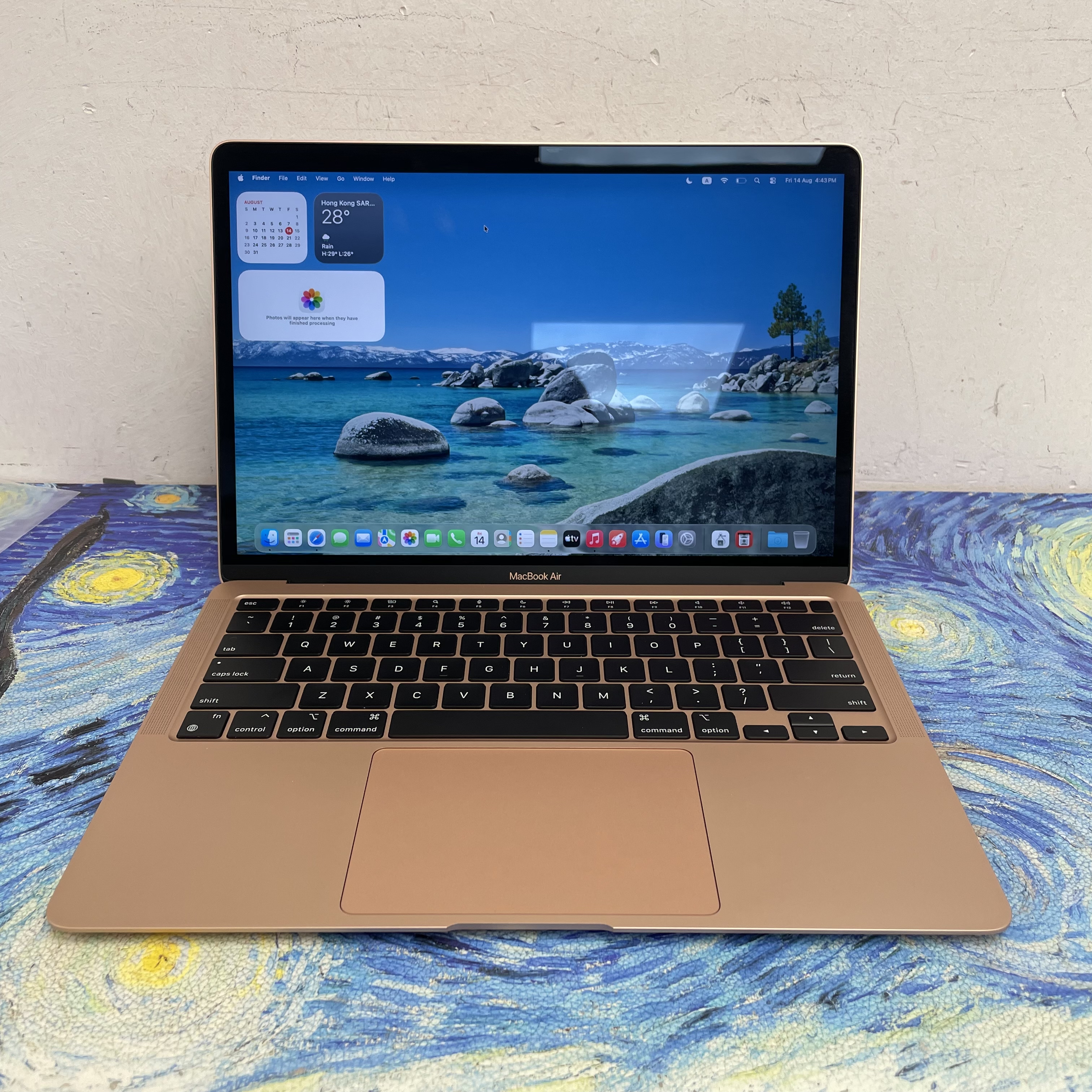 #5910 MacBook Air 2021/M1 CPU/8GB Ram/256GB SSD/Touch ID/13吋Mon/玫瑰金/  
