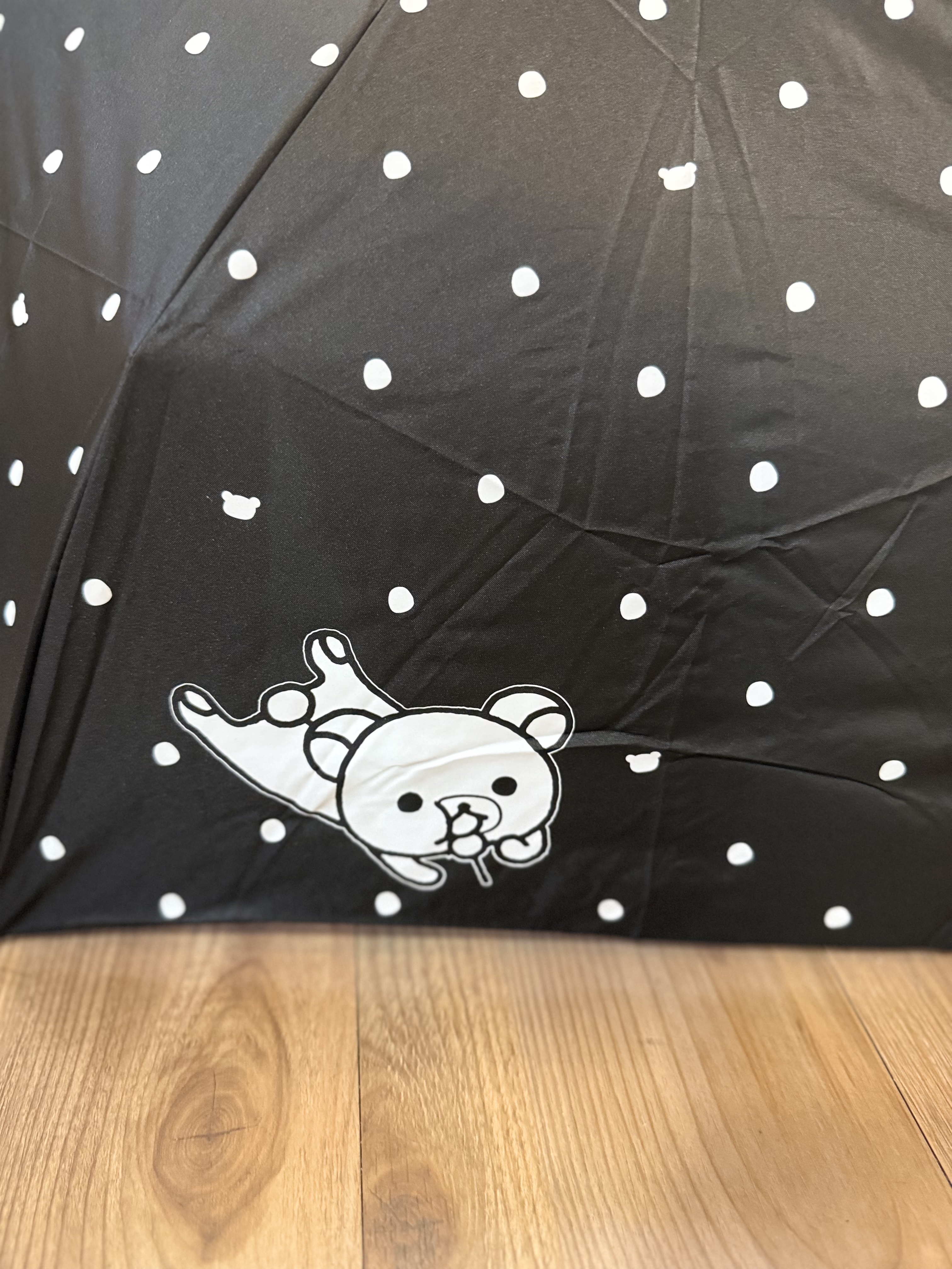 《預訂貨品》全新韓國限定 Rilakkuma黑白系列防UV縮骨雨傘