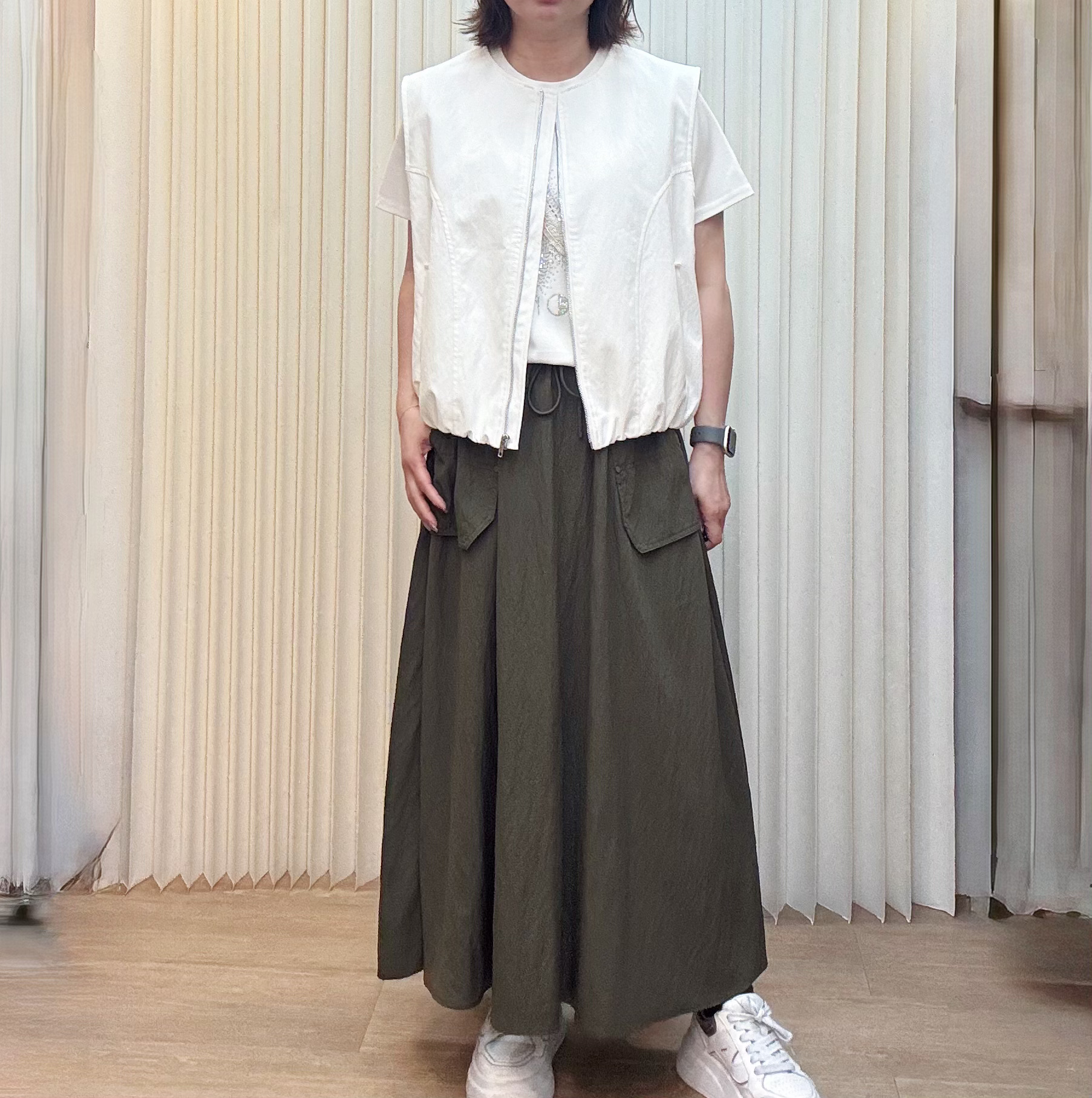 全像根腰半身長裙 M406 416801339