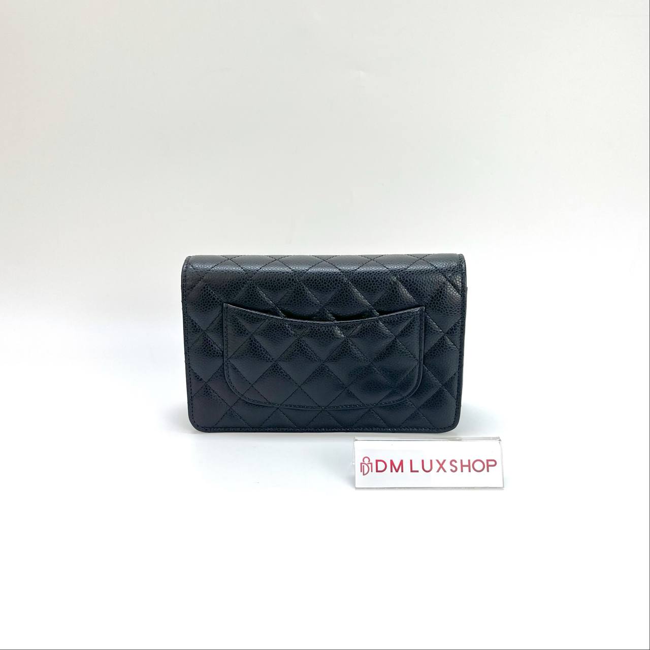 Chanel Black Caviar WOC GHW (Microchip)