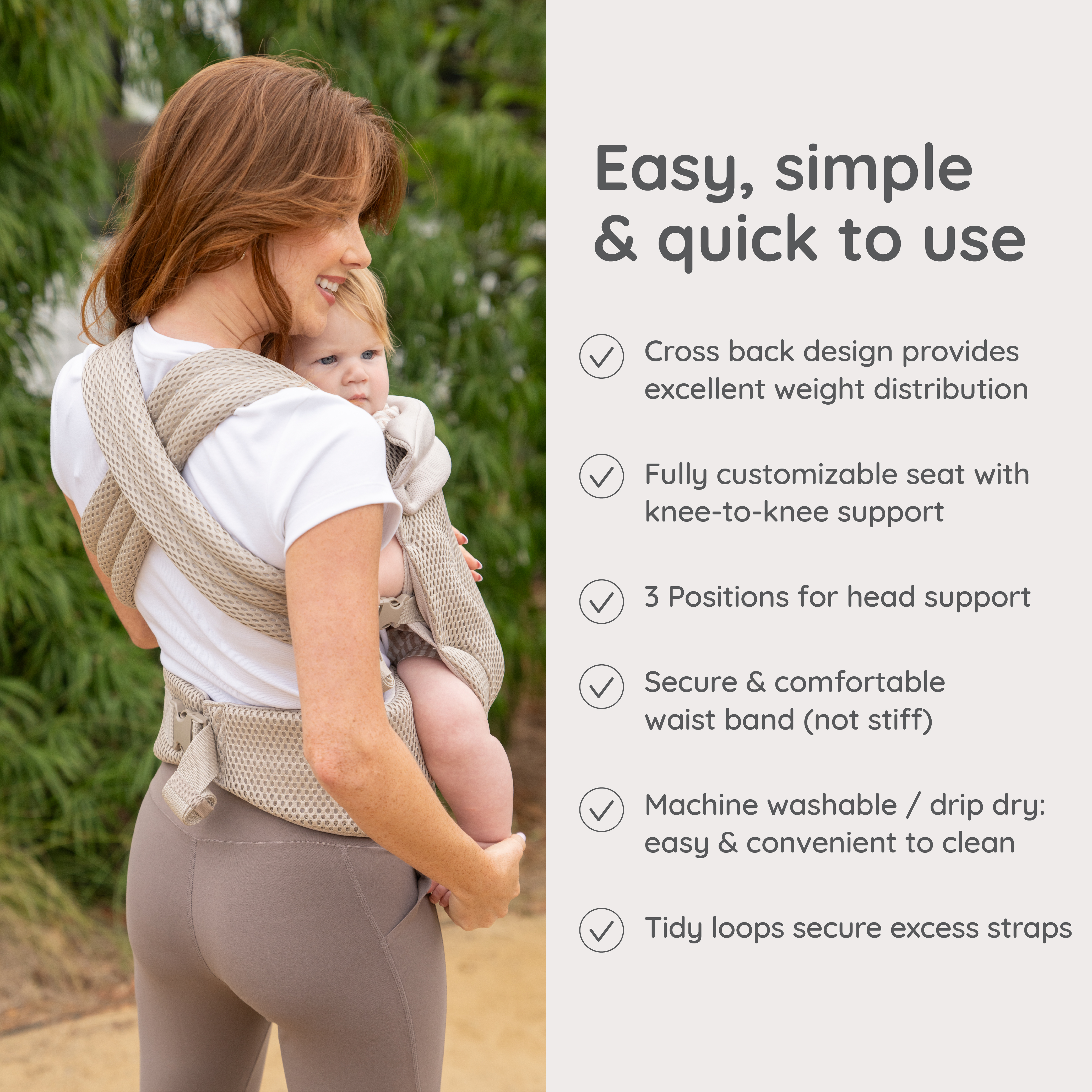 Honey Blossom 透氣揹帶　Honey Blossom Airy Baby Carrier