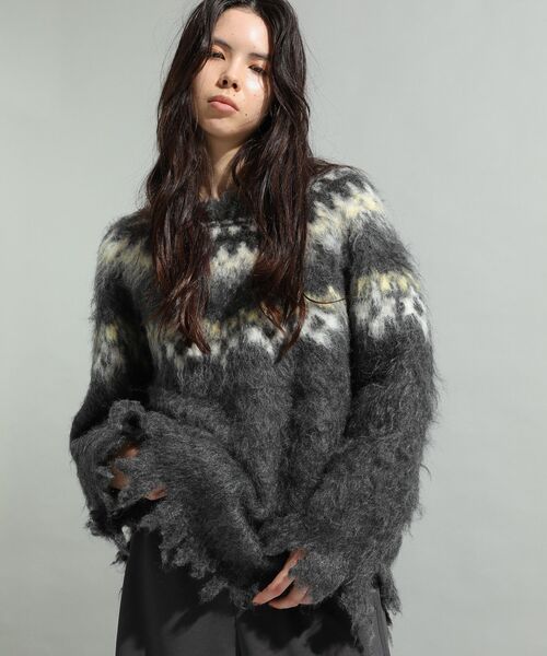 北歐風拉絨針織冷衫