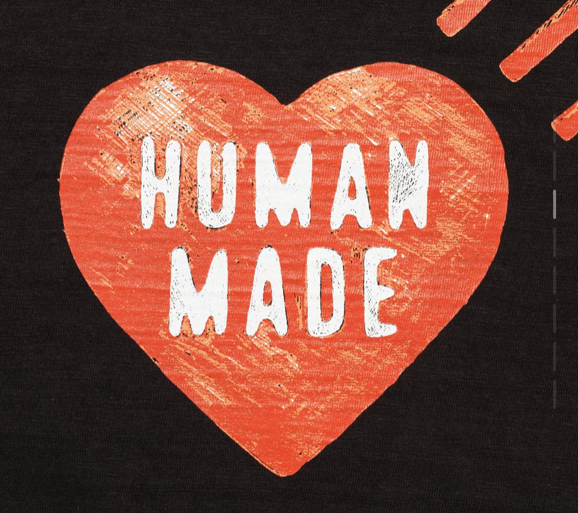 Human made 油漆版❤️tee Black / white Size s -3xl