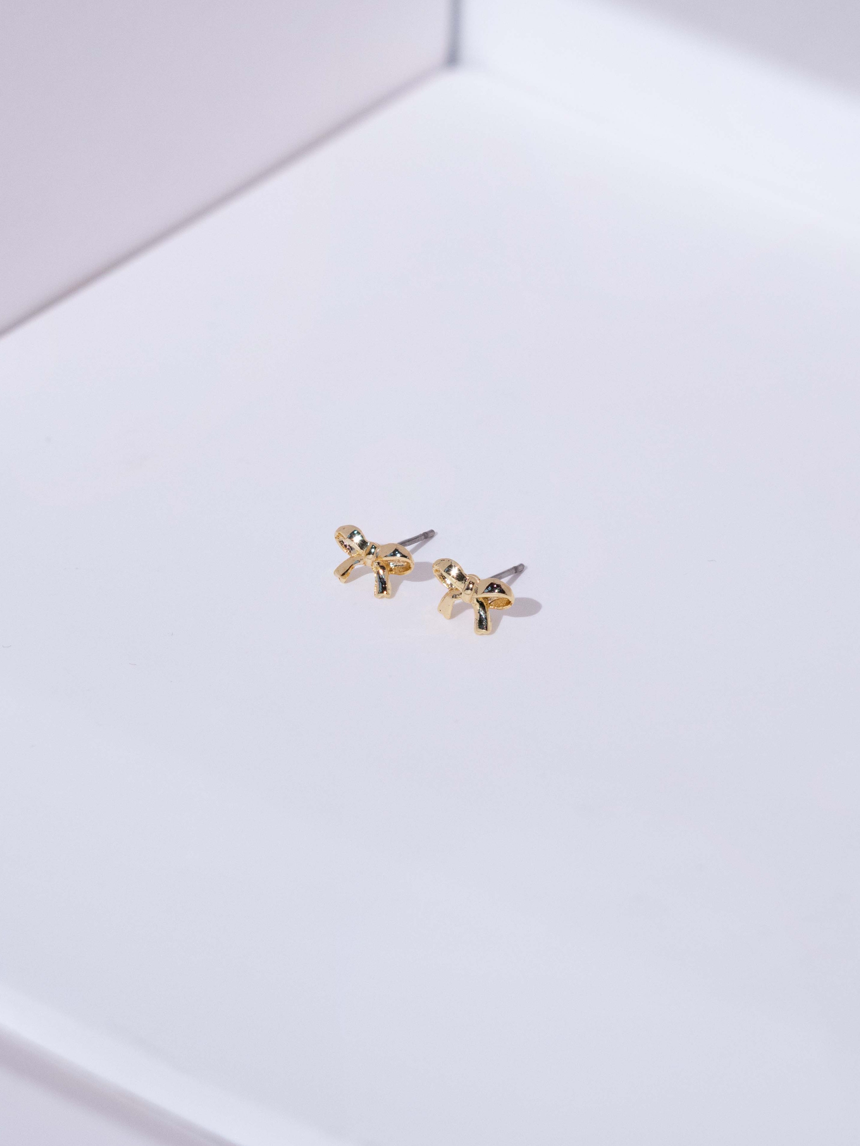 Sweet Bow Stud Earrings
