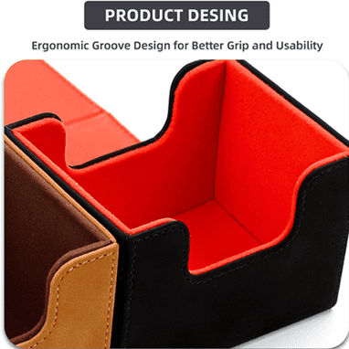 Sanseking TCG Card Game - Horizontal PU Deck Box (Black/Pink/Purple/Brown/Red)