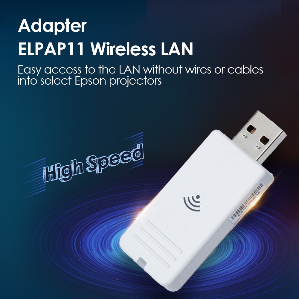EPSON ELPAP11 for EB-W51, EB-X51, EB-X06, EB-FH52, EB-972 ELPAP12 for CO-FH01 Projector Wireless Dongle