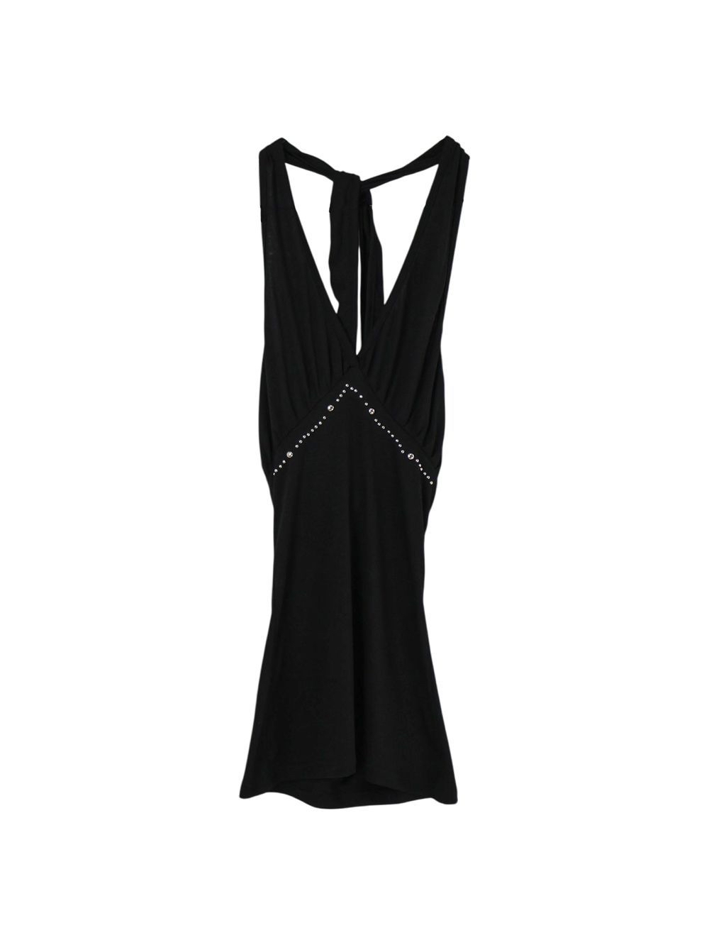 Studded Ruched Halterneck Top