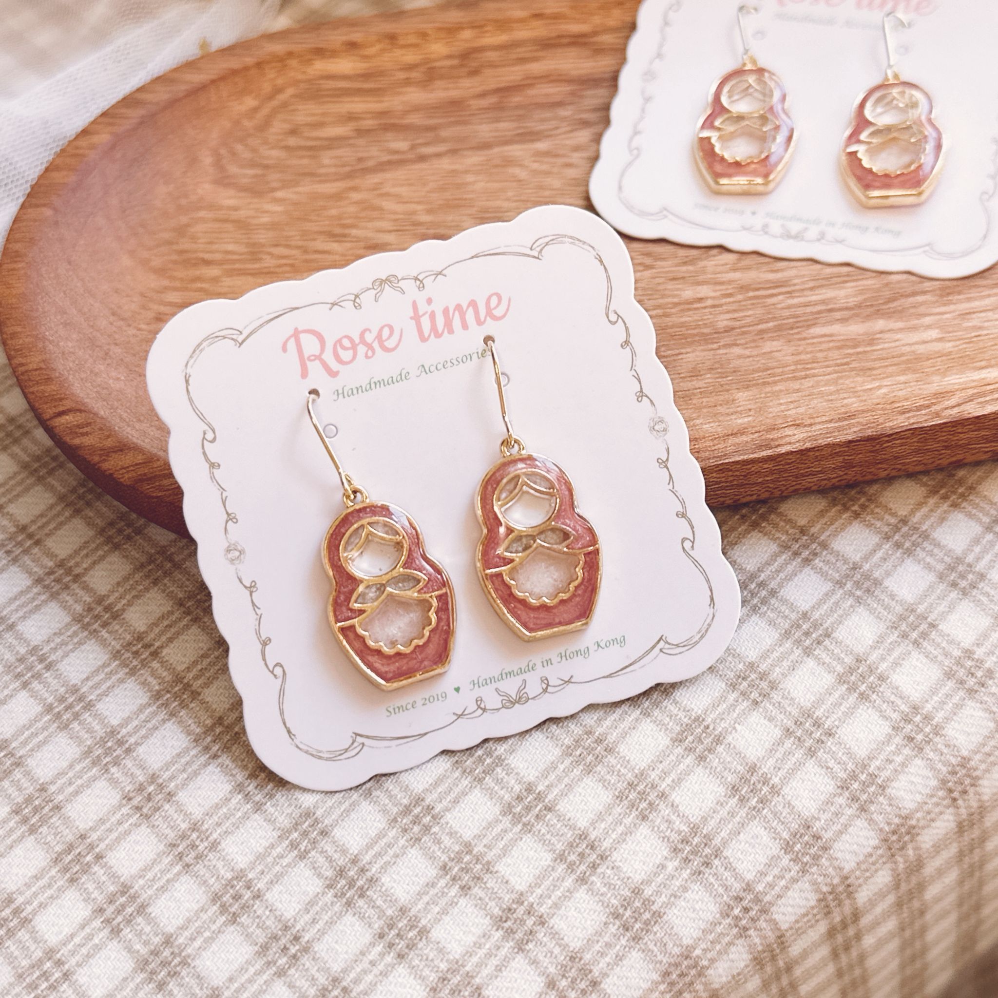 俄羅斯花花 暗粉紅 小號