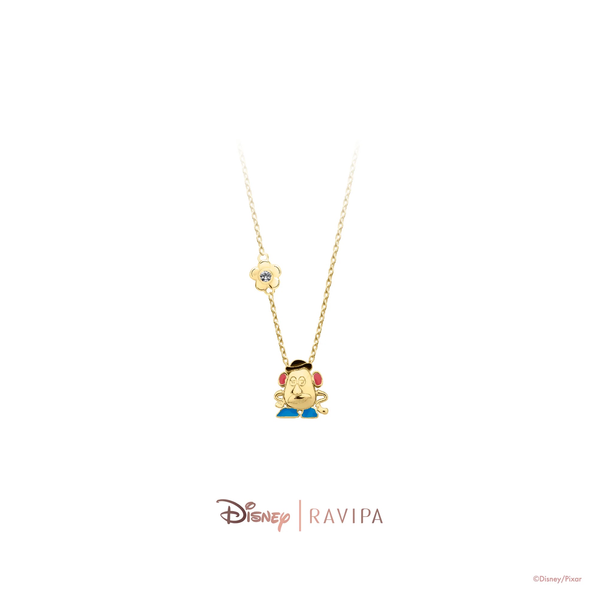📦訂購 泰國代購 RAVIPA Disney Toy Story 反斗奇兵 Mr. Potato Head Gold Necklace 薯蛋頭先生 頸鏈