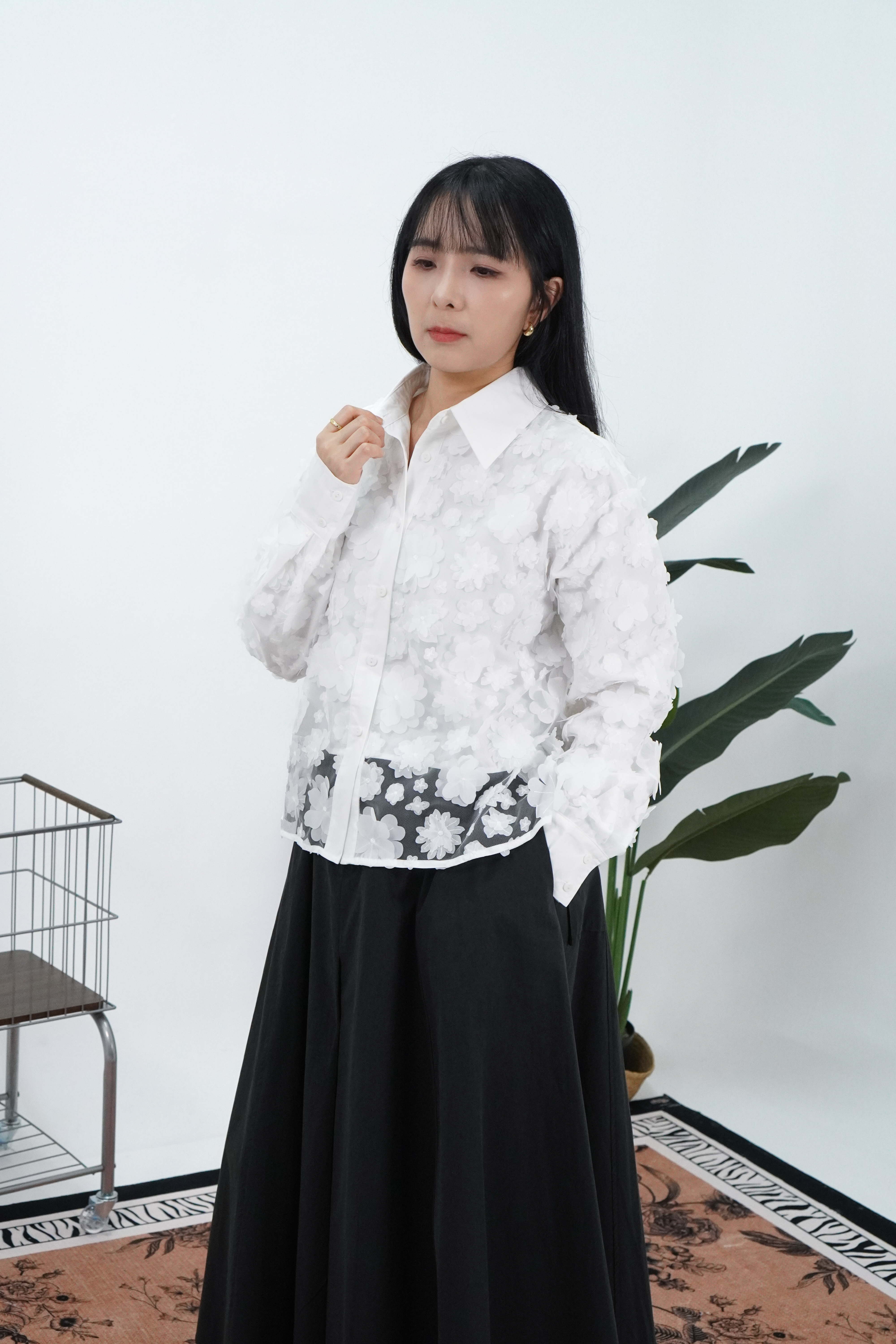 【设计师款】繁花似锦长袖上衣