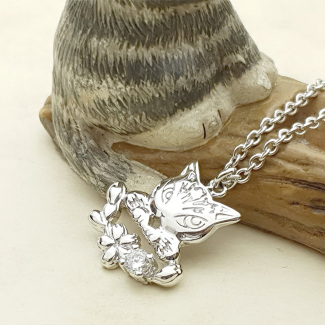 📦訂購 台灣限定 STORY 故事銀飾 經典達洋貓系列 Blossom Night 純銀頸鏈