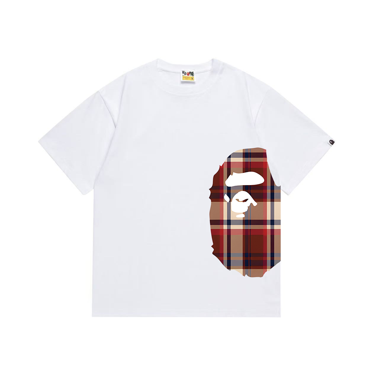 Bape Check Big Ape Head Tee