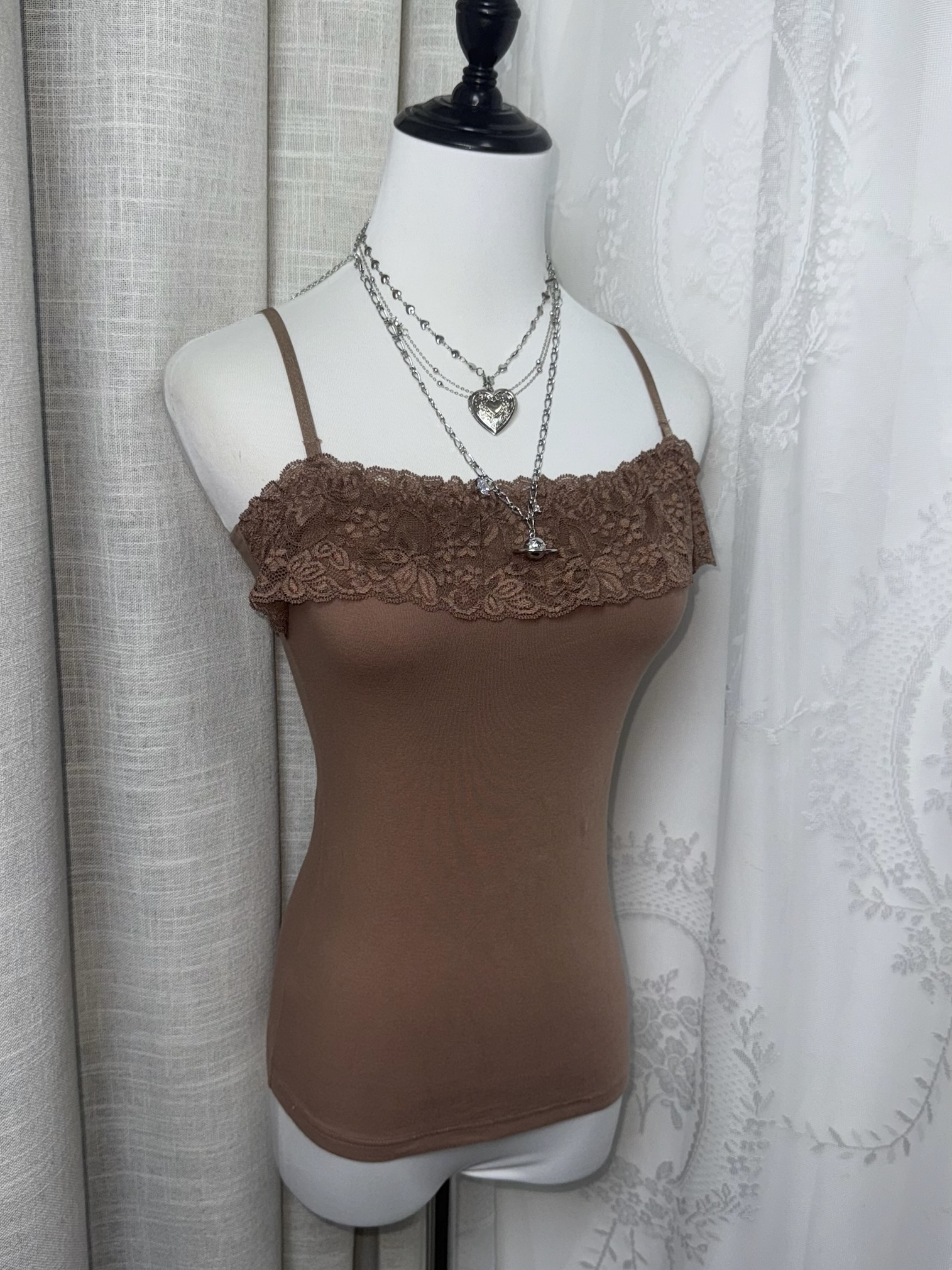 90s Grunge Fairycore Lace Cami