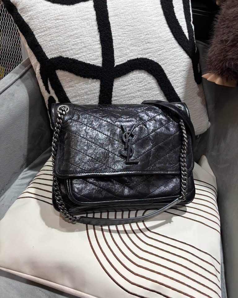 Ysl Niki medium Saint Laurent Niki ,100%Authentic ,98%new  ✅ certificate ✅塵袋