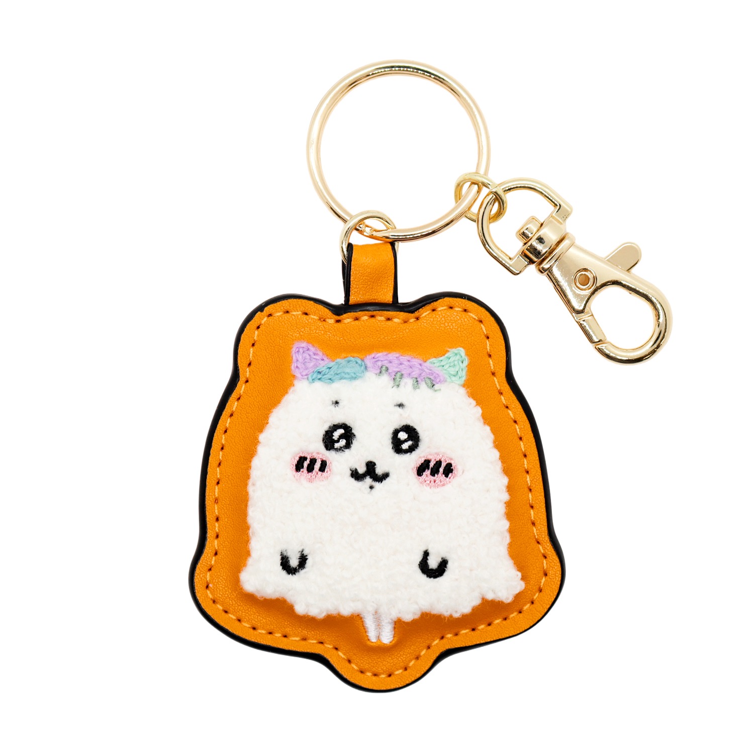 【Oct2】 Chiikawa Park 萬聖節刺繡鑰匙圈 (幽靈小八) 