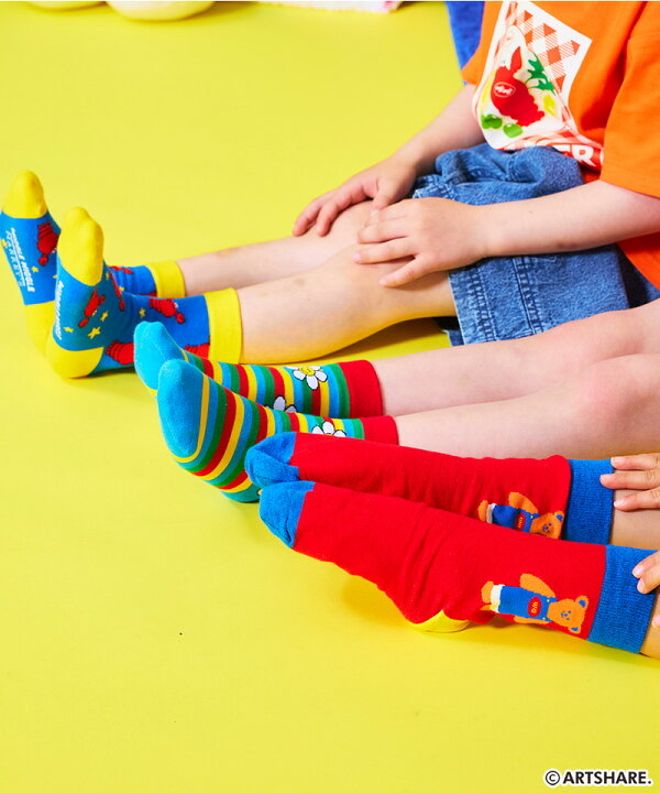 🇯🇵預訂 日本直送🇯🇵Markey’s x Wiggle Wiggle四色趣味圖案印花襪