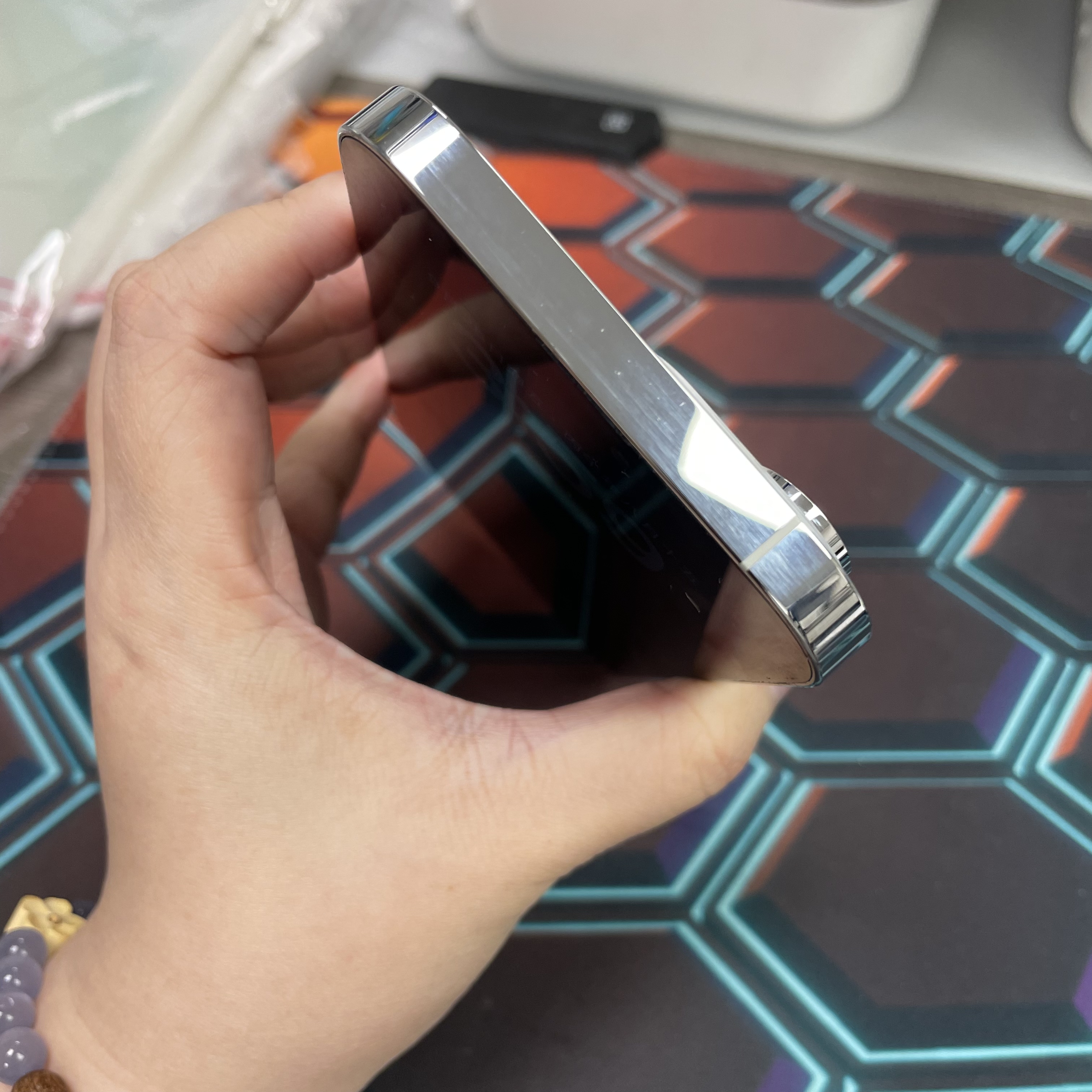 *8027 14 Pro max 完美機 128GB 電75 白色 white