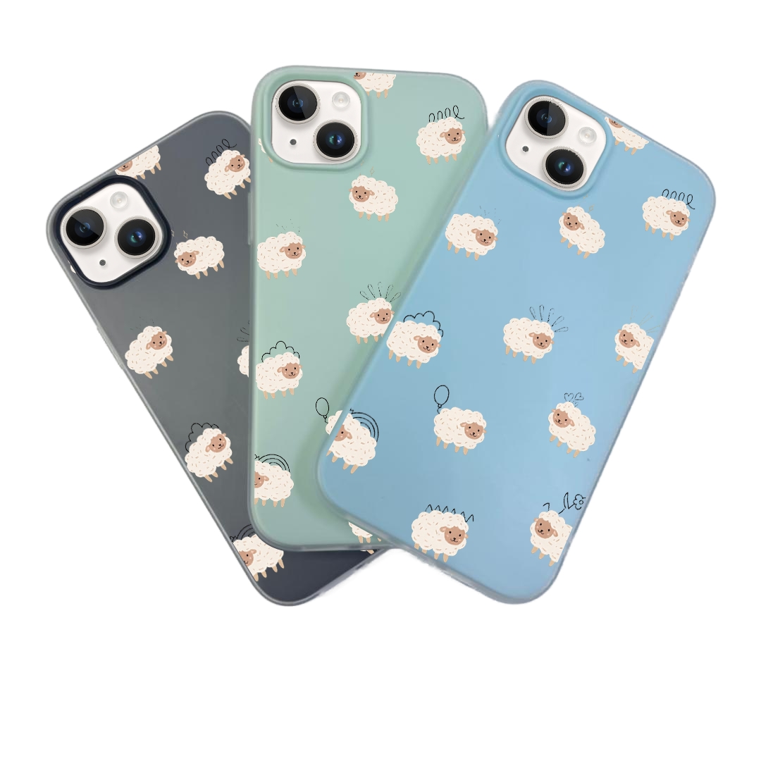 JELLY CASE PHONE FOR IPHONE - DESIGN SHEEP A