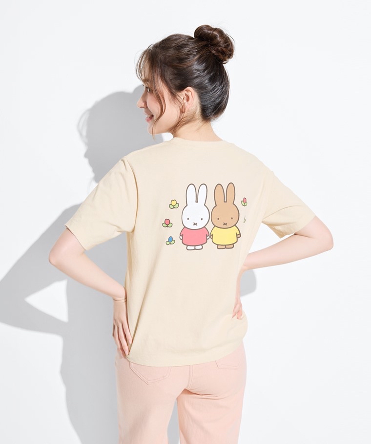 💚預訂 台灣直送💚Miffy前後印花成人女裝親子款純棉寬版短袖T恤