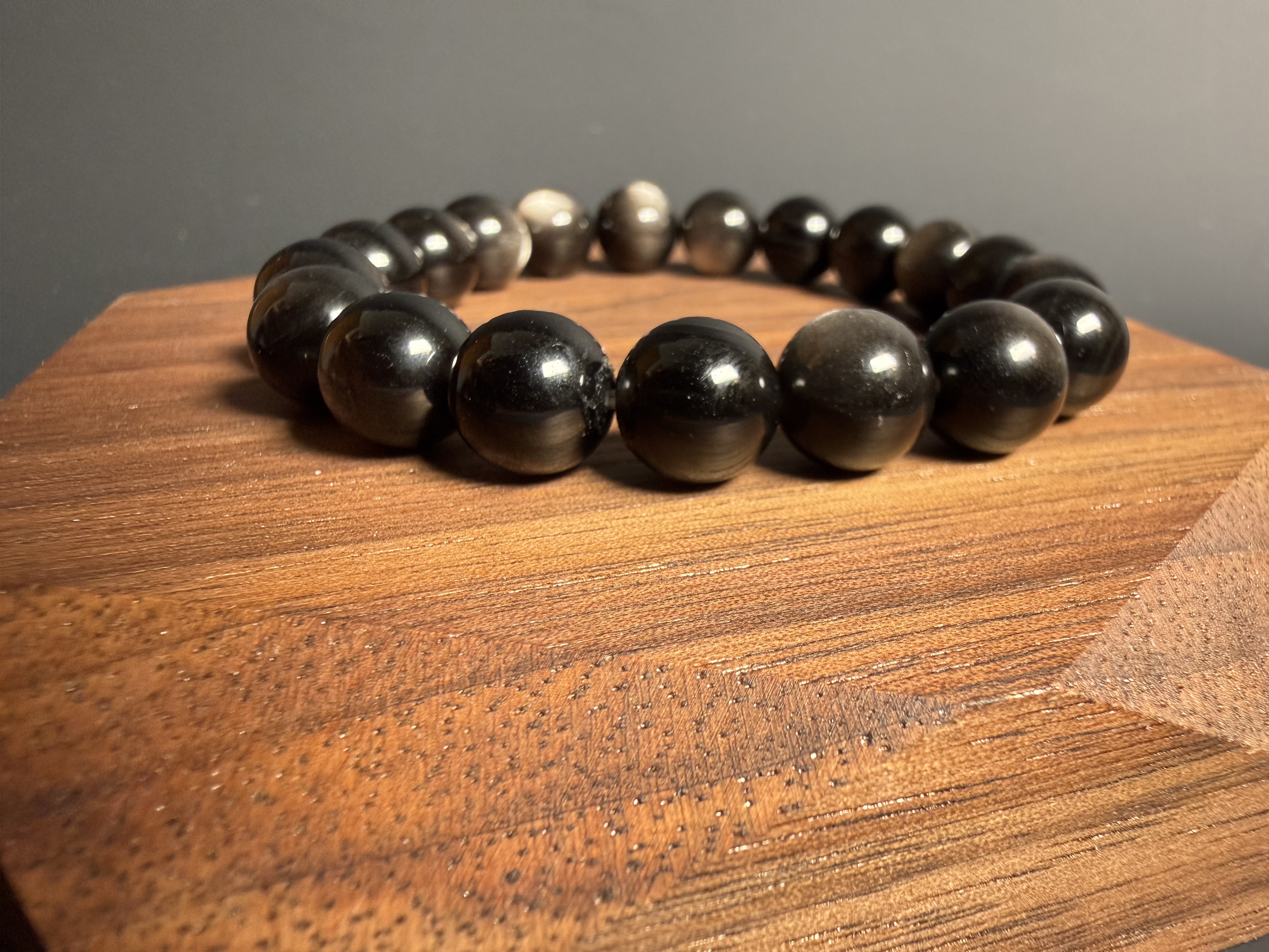 銀曜石手串 (10mm) (option 3)