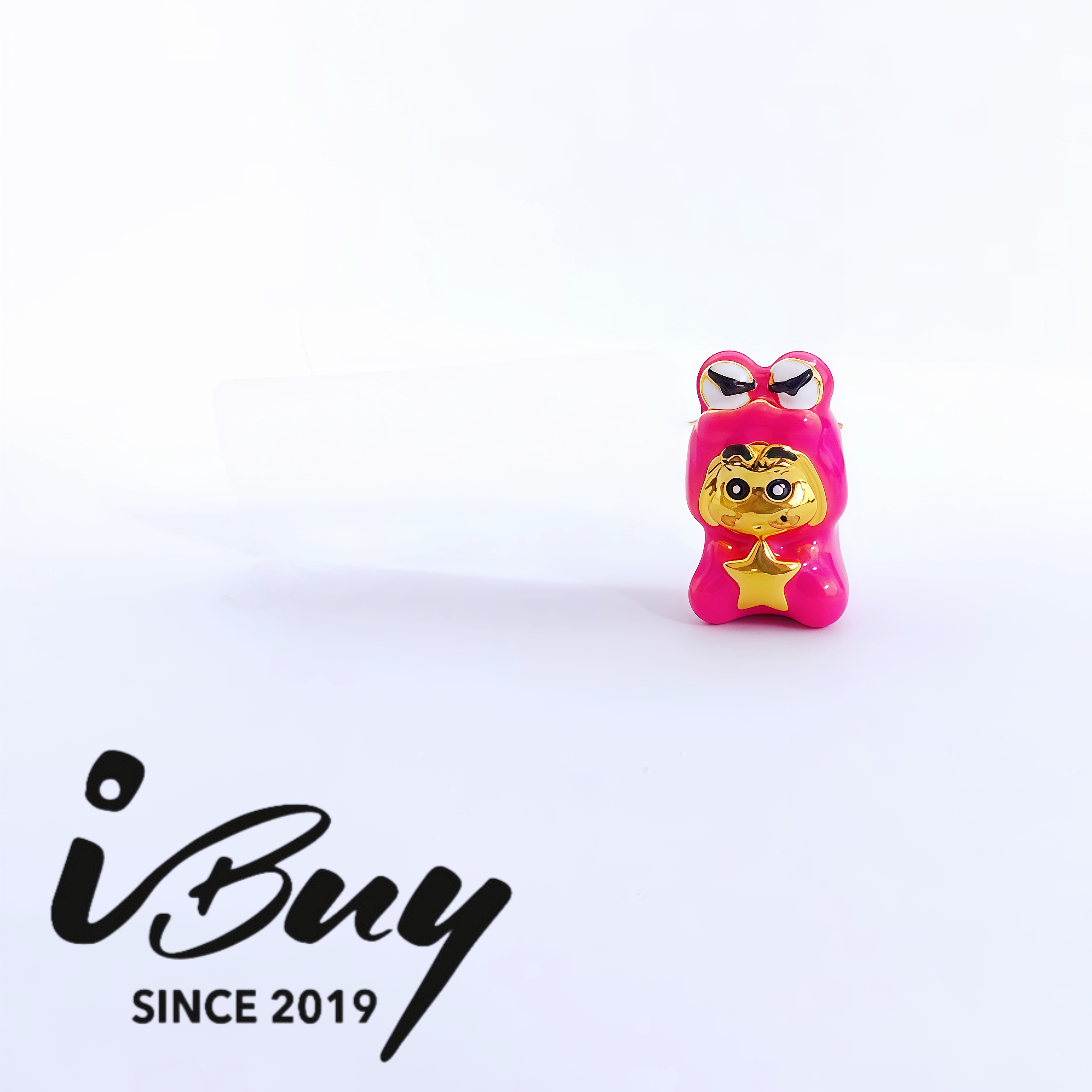 916 HARD GOLD ENAMEL CROCODILE COSTUME SHIN CHAN BEAD 916 硬金 鳄鱼装扮小新卡通串咀