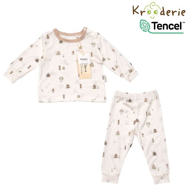 Krooderie TENCEL Baby Long Sleeve Pajamas 