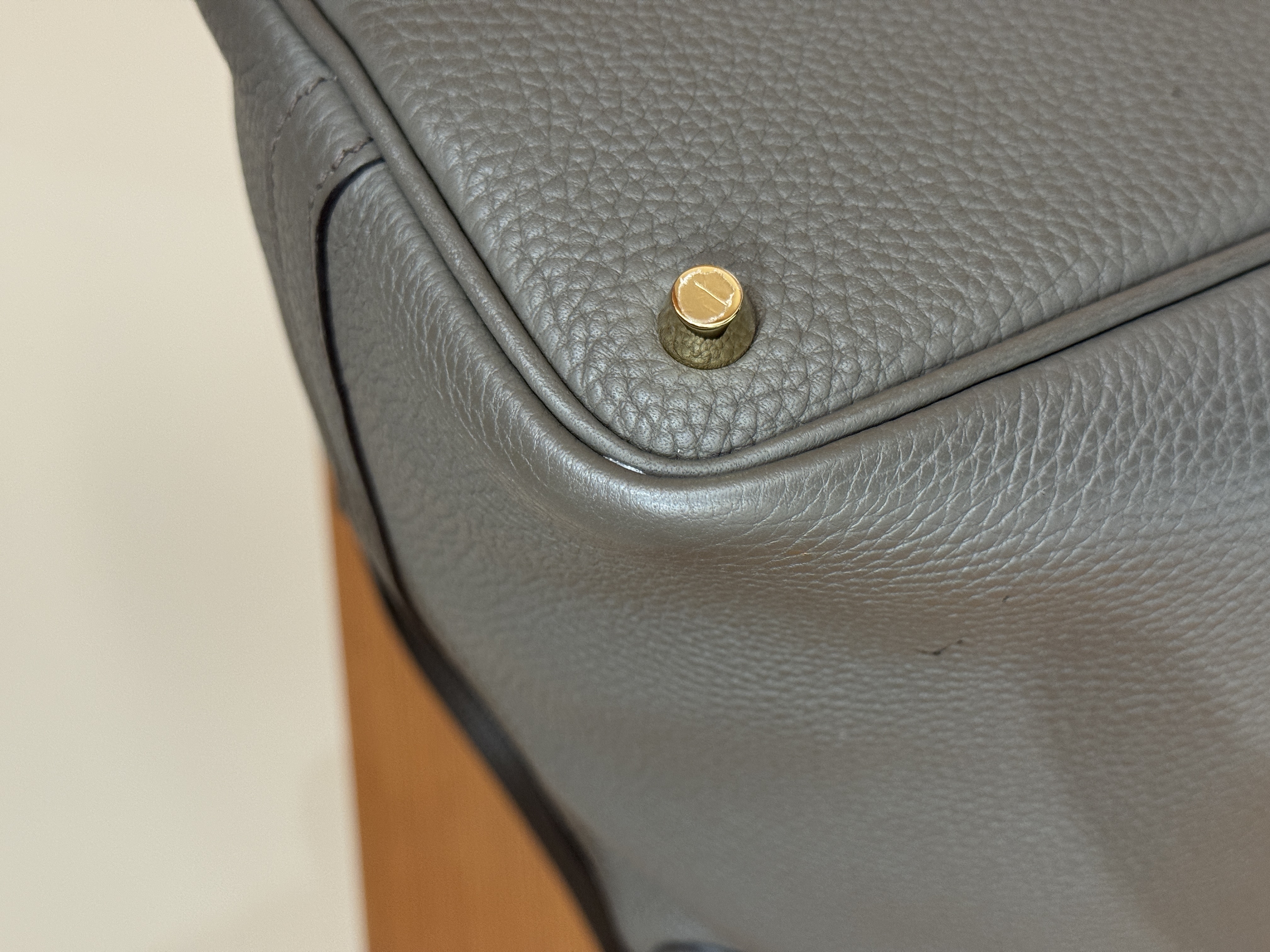 Pre-Owned HERMES P18 / Stamp Y / 錫器灰 