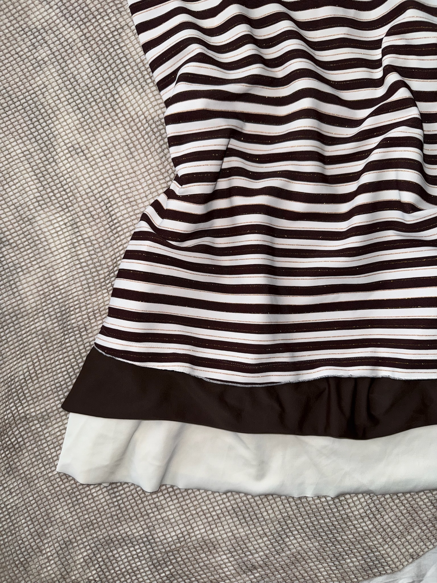 Kawaii Girly Striped One-Piece with Bow Detail