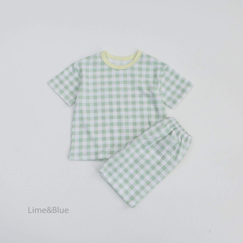 Summer Cracker Check Short-Sleeve Set