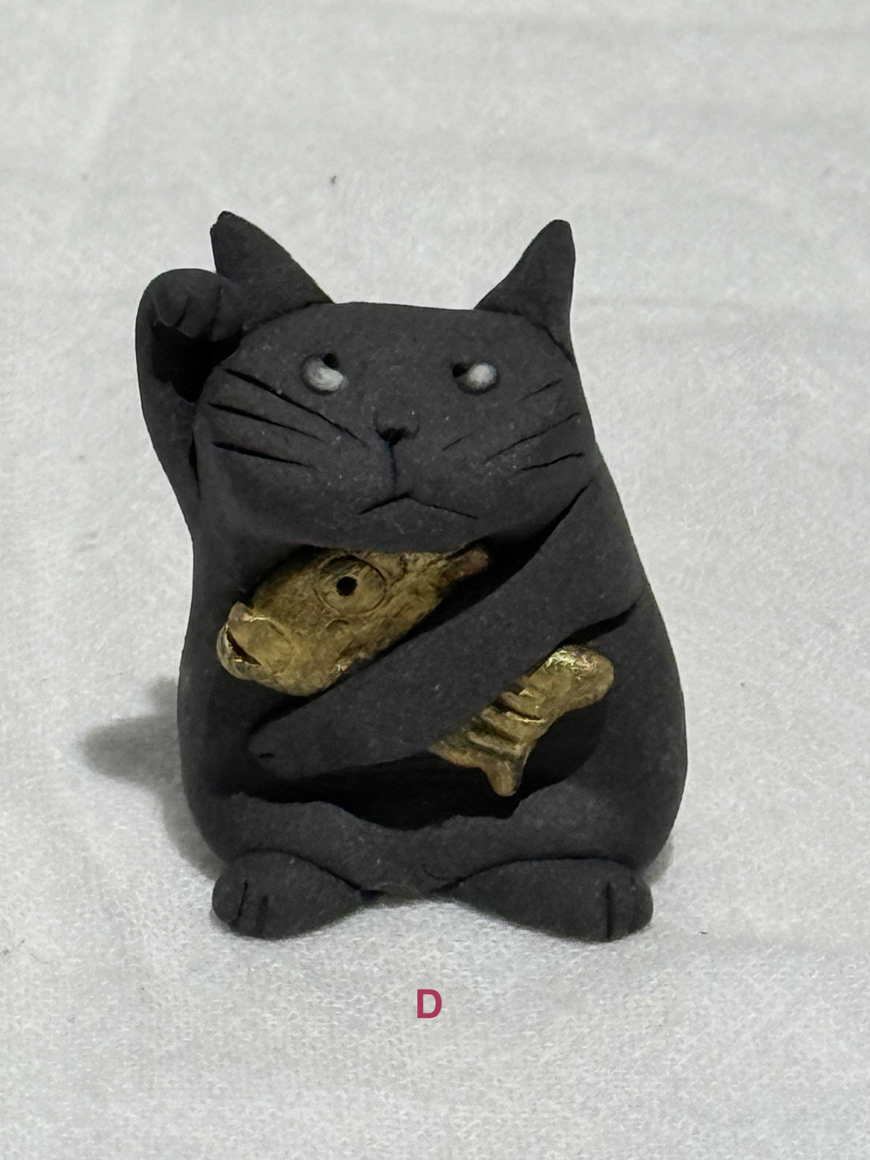 半澤淳子  黑色貓咪擺件 ABCDE款