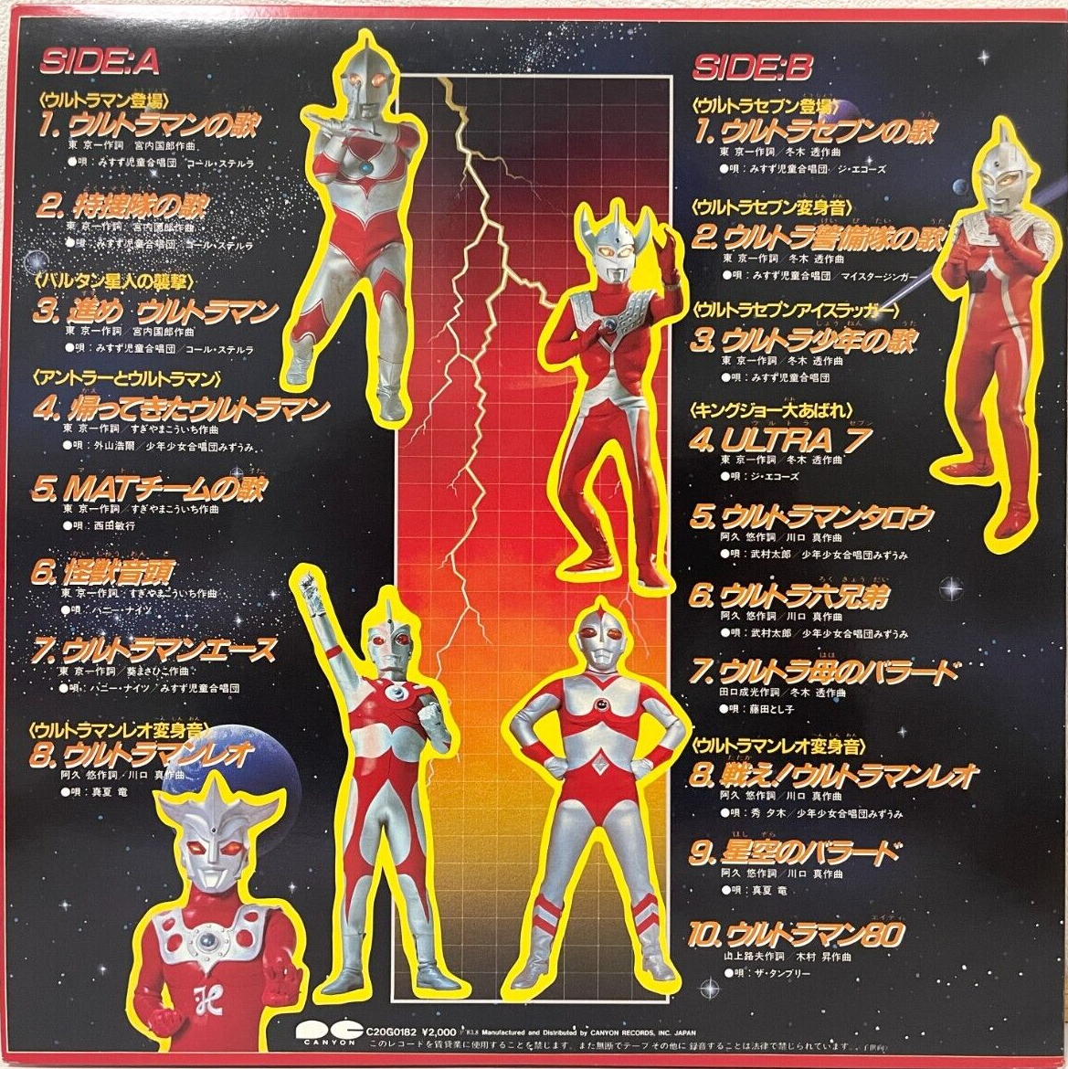(附特典POSTER) 日本特撮 < ULTRAMAN 大全集 本命盤 > 1983 LP黑膠唱片
